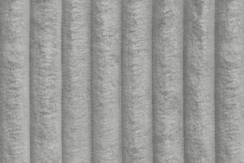 Canapé d'angle 4 places - 2 modules convertibles : Canapé 3 places + Pouf - Velours côtelé XL Gris clair