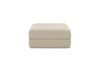 Pouf convertible et modulable - Velours côtelé XL Beige