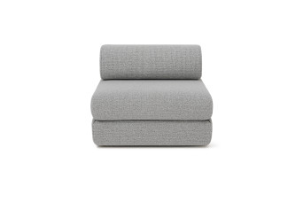 Fauteuil convertible et modulable - Tissu tweed Gris