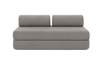Canapé 3 places convertible et modulable - Tissu lisse Gris