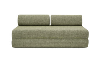 Canapé 3 places convertible et modulable - Tissu tweed Vert