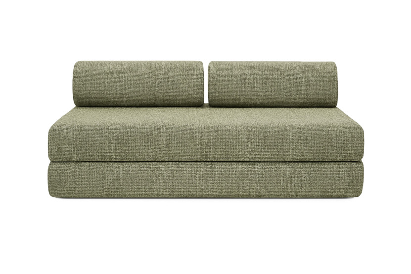 Canapé 3 places convertible et modulable - Tissu tweed Vert