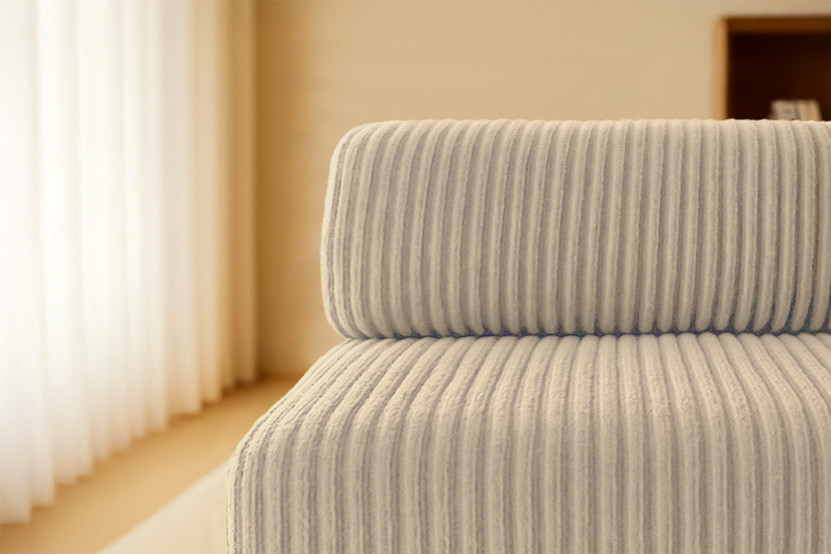 Canapé 5 places - 2 modules convertibles : Canapé 3 places + Canapé 2 places - Velours côtelé XL Taupe