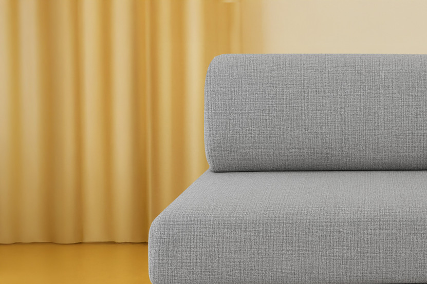 Canapé 3 places convertible et modulable - Tissu tweed Gris