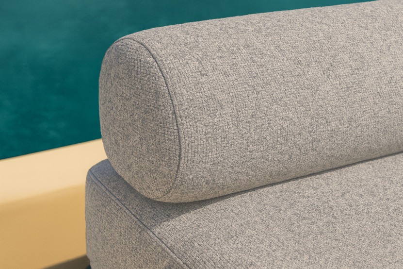 Méridienne convertible et modulable - Tissu extérieur Gris