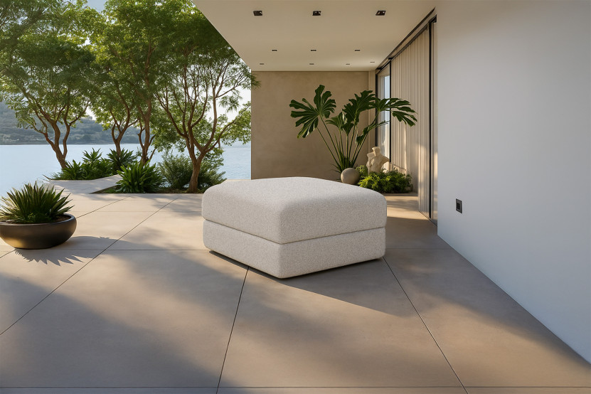 Pouf convertible et modulable - Tissu extérieur Gris