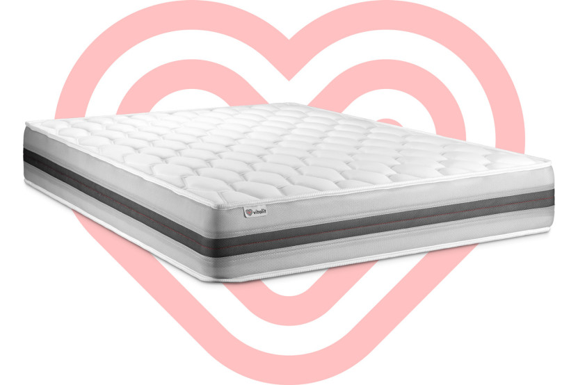 Matelas 150x200 cm Ressorts ensachés et Mémoire de forme - Vitalspring Recover