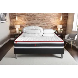 Matelas en mousse à mémoire de forme Grafeno Cloud Elegance 120x180 22 cm  Double Face Indépendance des Lits Fermeté Haute Dream Confort