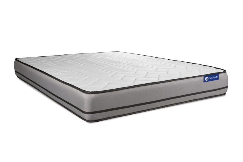 Ensemble Matelas Sommier 160x195 cm - Sommier Gris (en kit) - Actiflex Night
