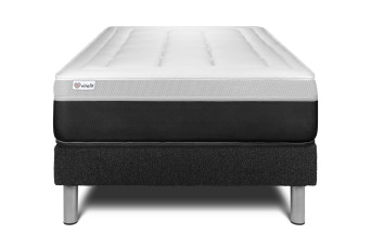 Ensemble Matelas Sommier 120x190 cm - Sommier Noir (en kit) - Vital Form