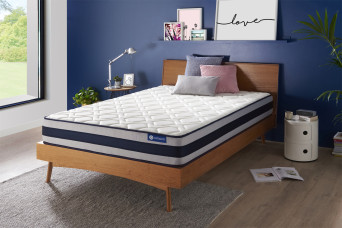Matelas 135x200 cm Ressorts ensachés et Mémoire de forme - Actiflex Ergo