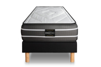 Ensemble Matelas Sommier 80x200 cm - Sommier Noir (en kit) - Exclusive