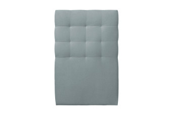 Tête de lit 90 cm Capitonnée - Tissu Velours Gris Bleute