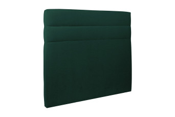 Tête de lit 135 cm Lignes - Tissu Velours Vert