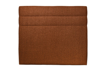 Tête de lit 200 cm Lignes - Tissu Bouclette Terracotta