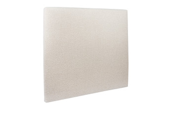 Tête de lit 160 cm Tapissée - Tissu Bouclette Beige Clair