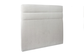 Tête de lit 180 cm Lignes - Tissu Velours Gris Clair
