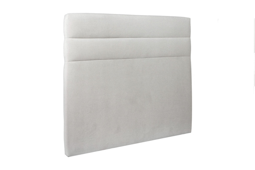 Tête de lit 180 cm Lignes - Tissu Velours Gris Clair