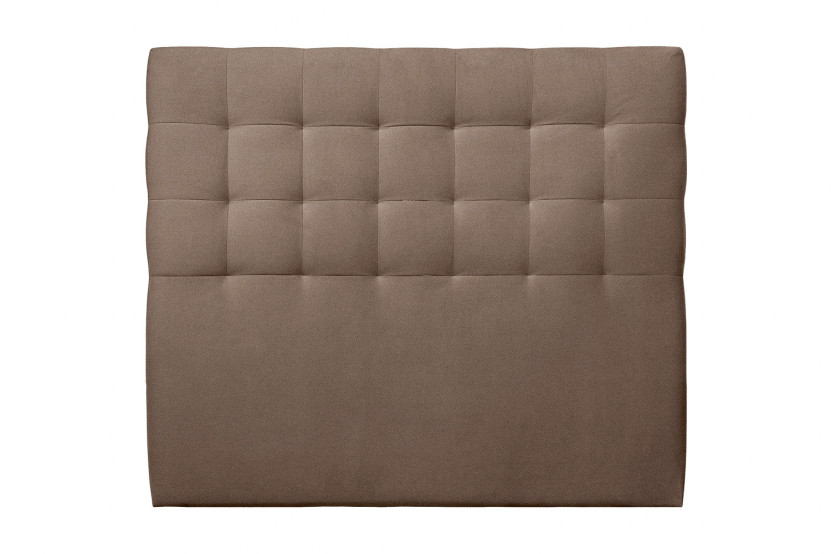 Tête de lit 180 cm Capitonnée - Tissu Velours Taupe