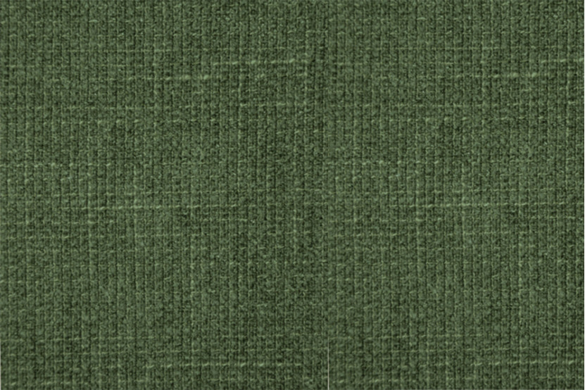 Lit 90x190 cm - Sommier à lattes H29 cm + tête de lit capitonnée - Tissu Toile natté Vert Kaki